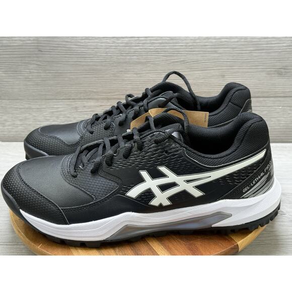 Asics Gel Lethal MP5 Shoes Black Silver P280Y Field Turf Men’s 11.5 main image 4